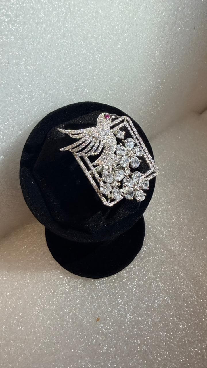 Celestia Blossom Bird Brooch 3