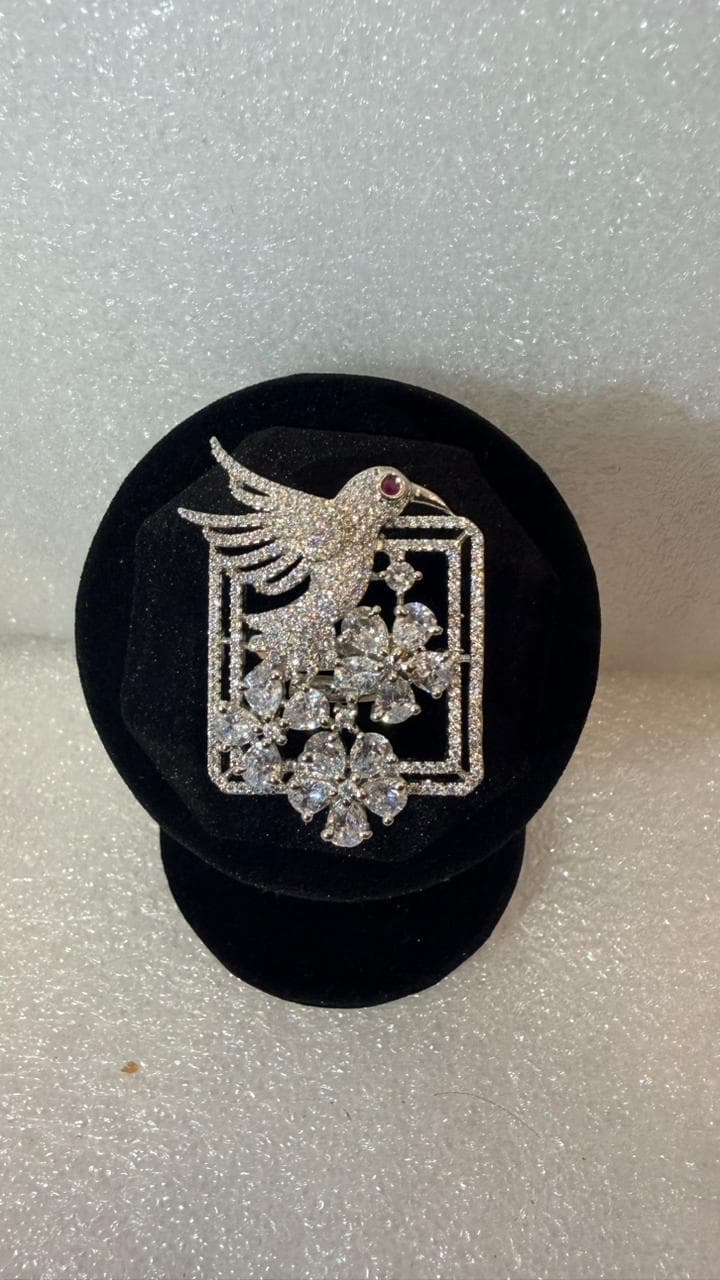 Celestia Blossom Bird Brooch 2