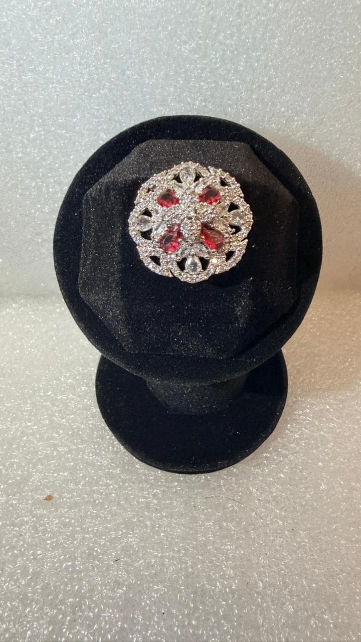 Ruby Royale Blossom Earrings 2
