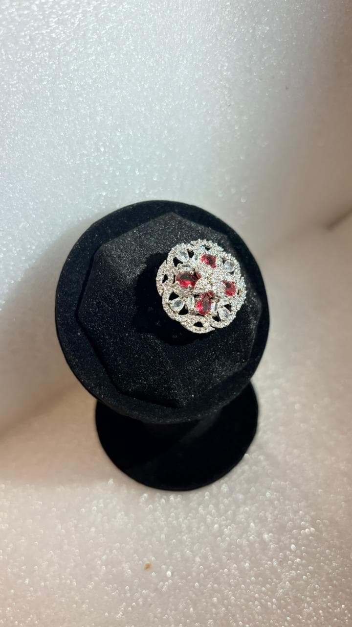 Ruby Royale Blossom Earrings 3